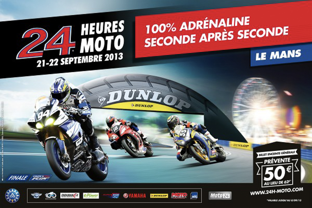 Affiche A.C.O des 24 Heures Motos de 2013