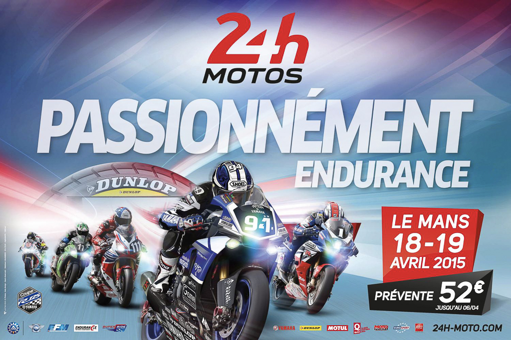 Affiche A.C.O des 24 Heures Motos de 2015