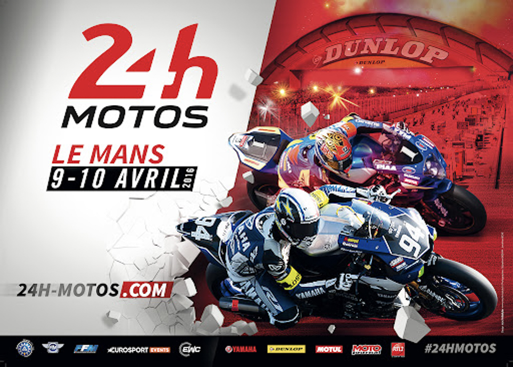 Affiche A.C.O des 24 Heures Motos de 2016
