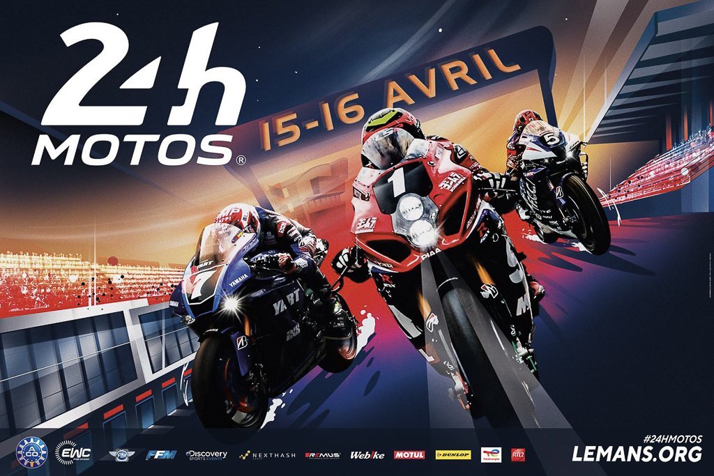 Affiche A.C.O des 24 Heures Motos de 2023